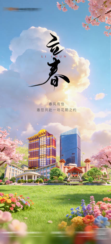 源文件下载【享设计】搜索编号：52690035210435825【立春酒店海报】