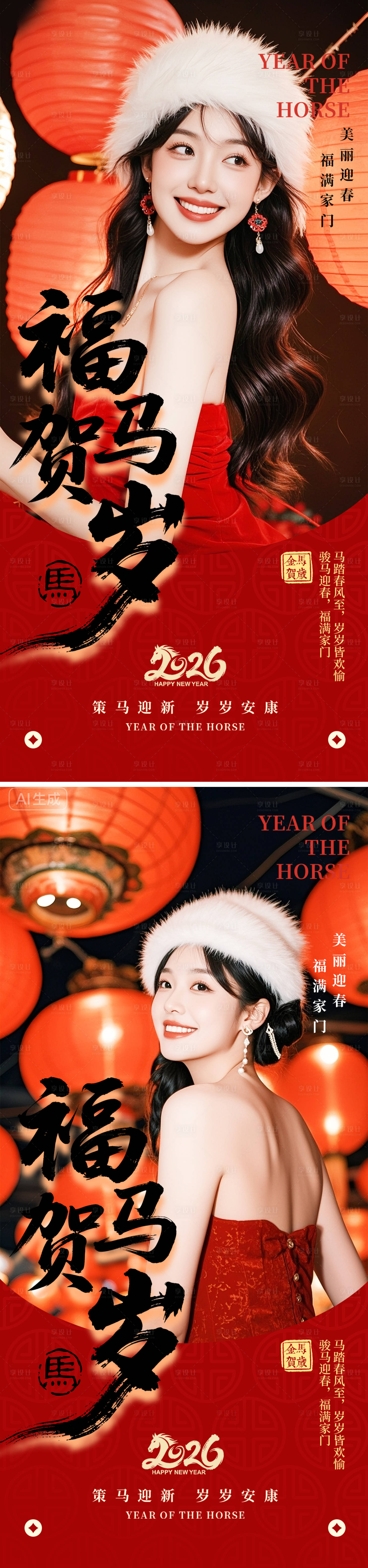 源文件下载【享设计】搜索编号：13130035203116890【医美新年系列海报】