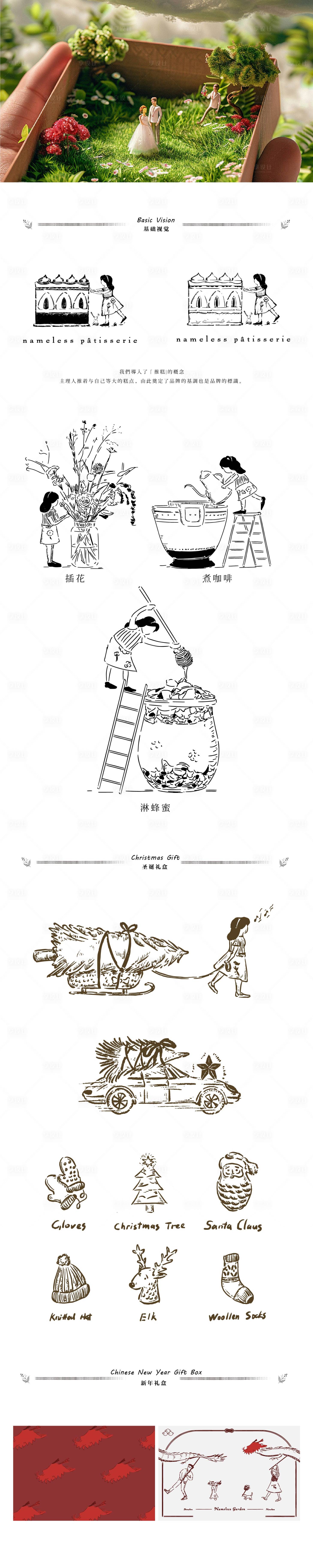 源文件下载【享设计】搜索编号：62950035235958404【蛋糕礼品礼盒包装设计】