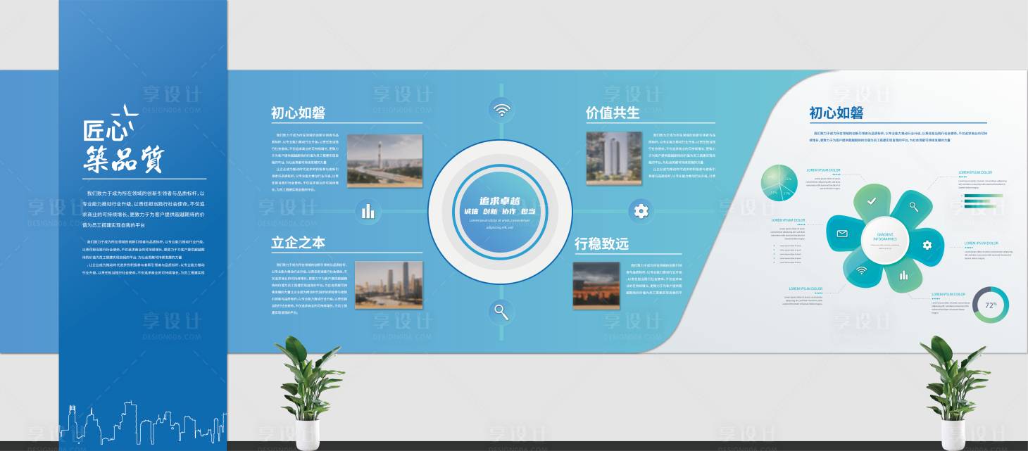 源文件下载【享设计】搜索编号：99300034984362854【科创企业文化墙  】