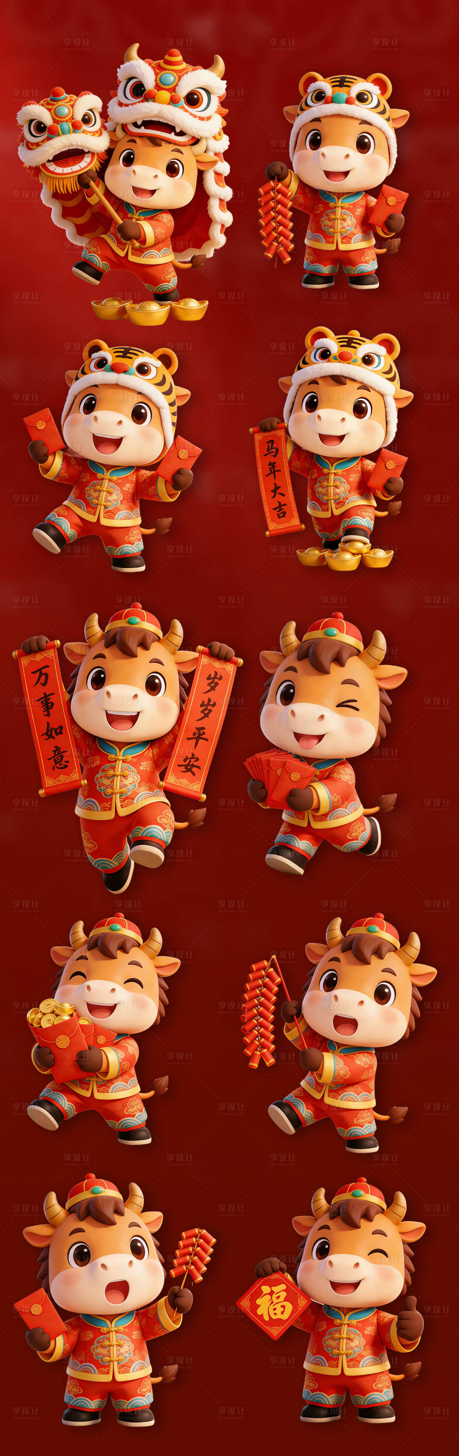 源文件下载【享设计】搜索编号：49360034854732959【马年IP形象】