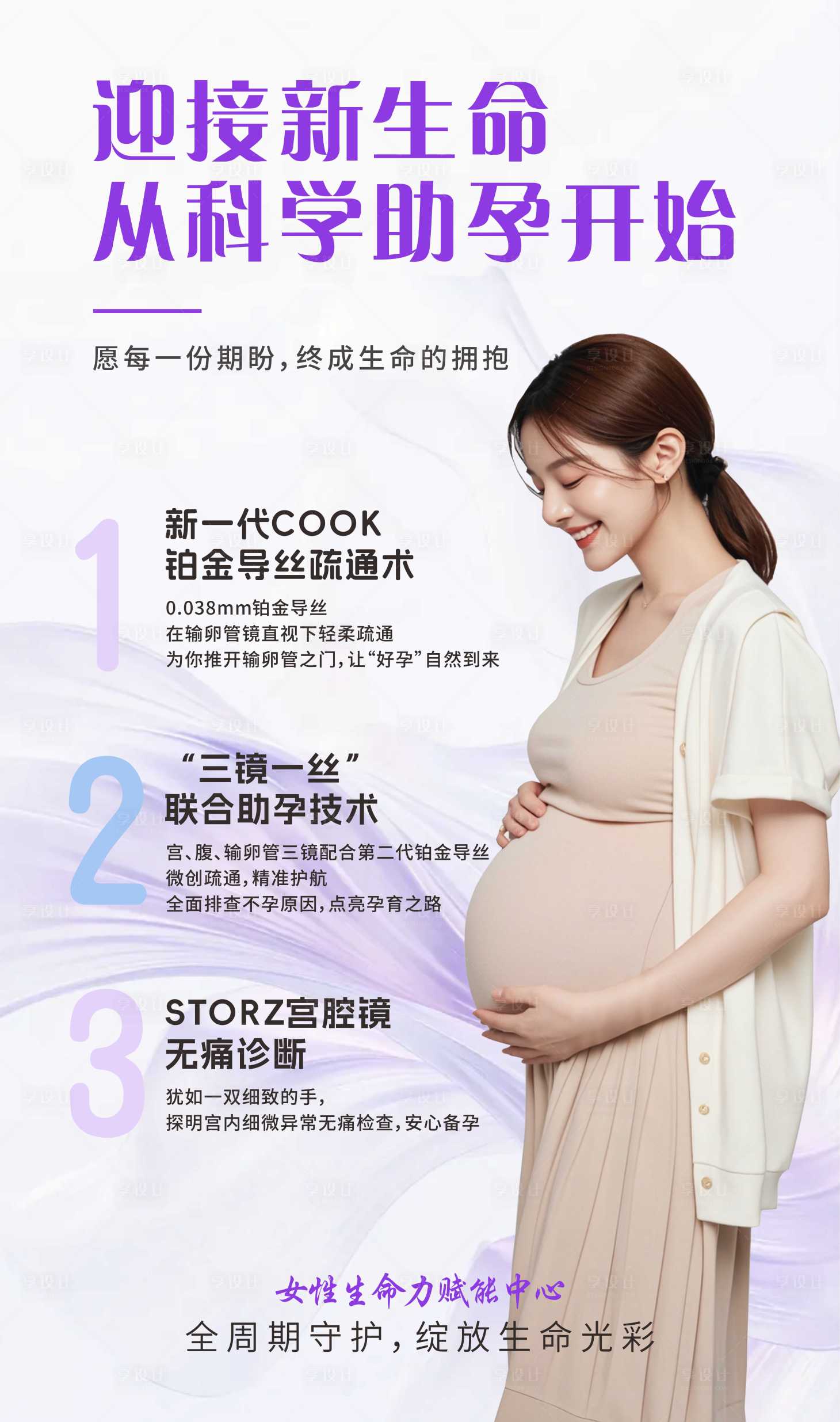源文件下载【享设计】搜索编号：45450035257942067【妇科计划生育科普海报】