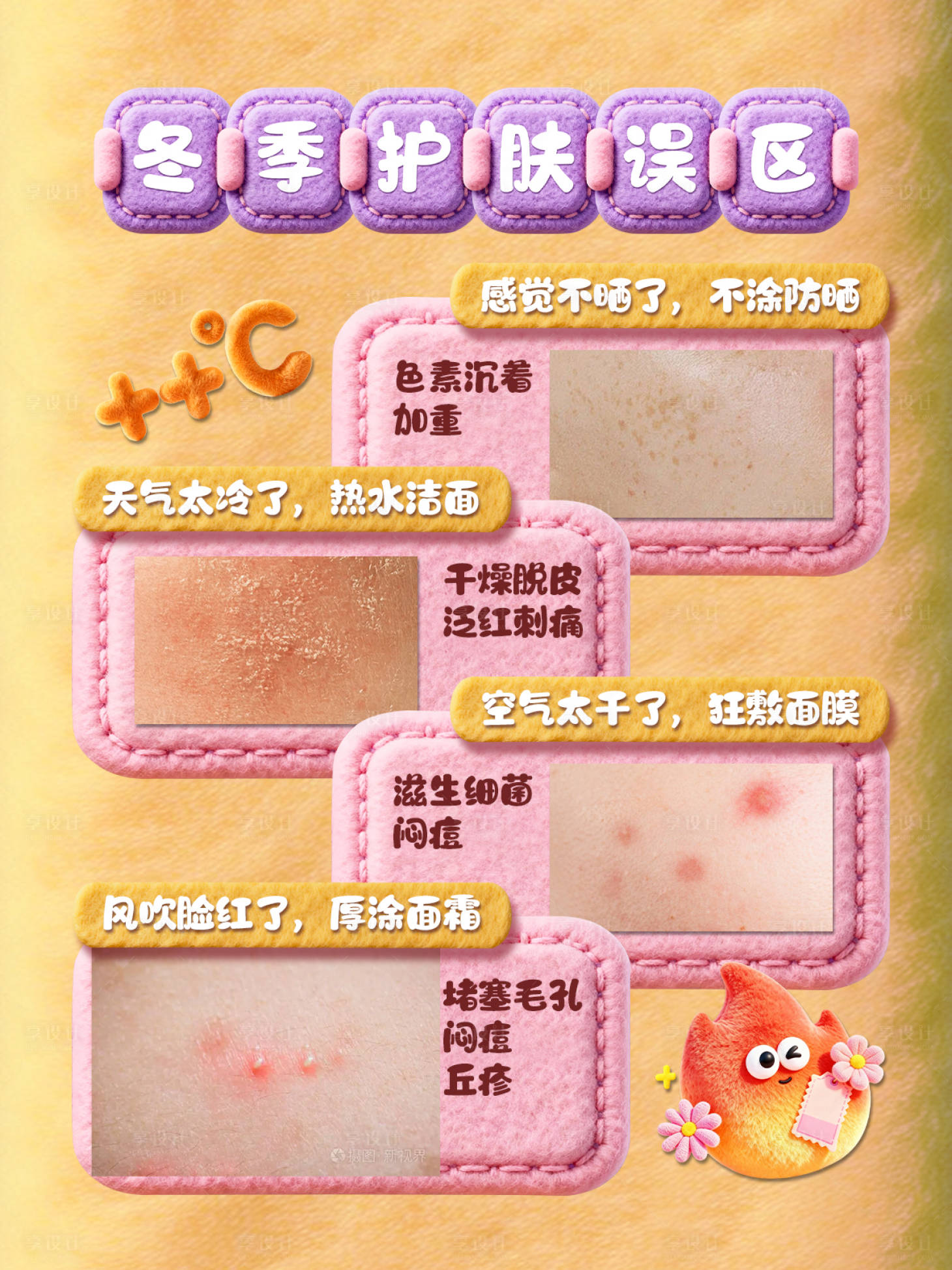 源文件下载【享设计】搜索编号：76470035136842910【冬季皮肤科普】