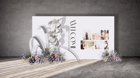 源文件下载【享设计】搜索编号：72760035073949992【韩式婚礼照片墙】