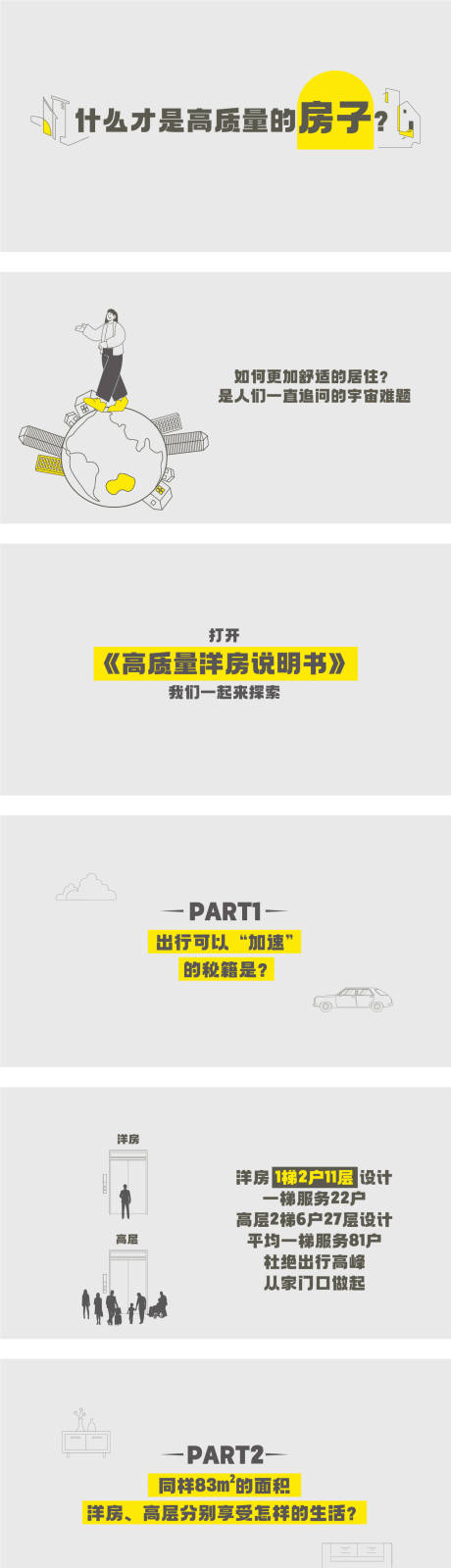 源文件下载【享设计】搜索编号：50900035238642222【洋房对比视频脚本】