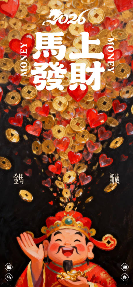 源文件下载【享设计】搜索编号：31190035214575412【马上发财海报】