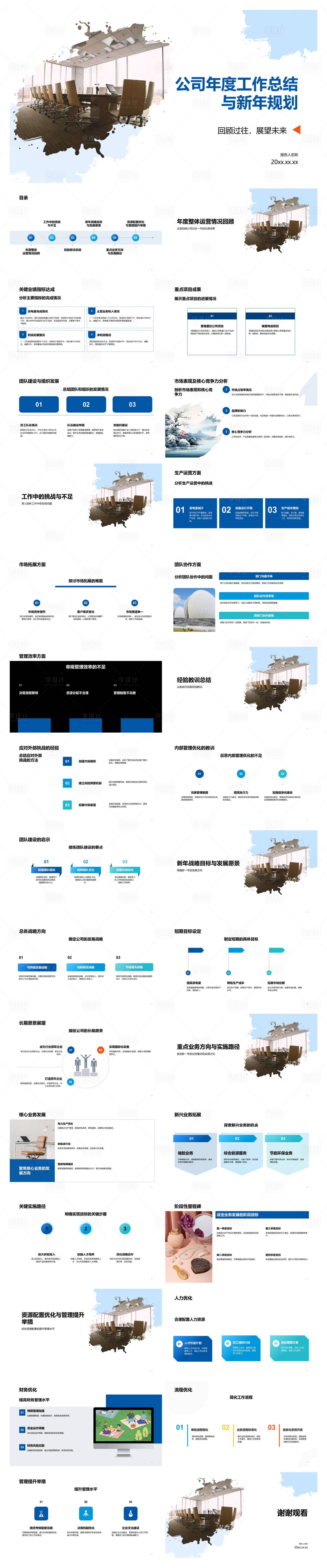 源文件下载【享设计】搜索编号：96230035234255902【公司年度工作总结PPT】