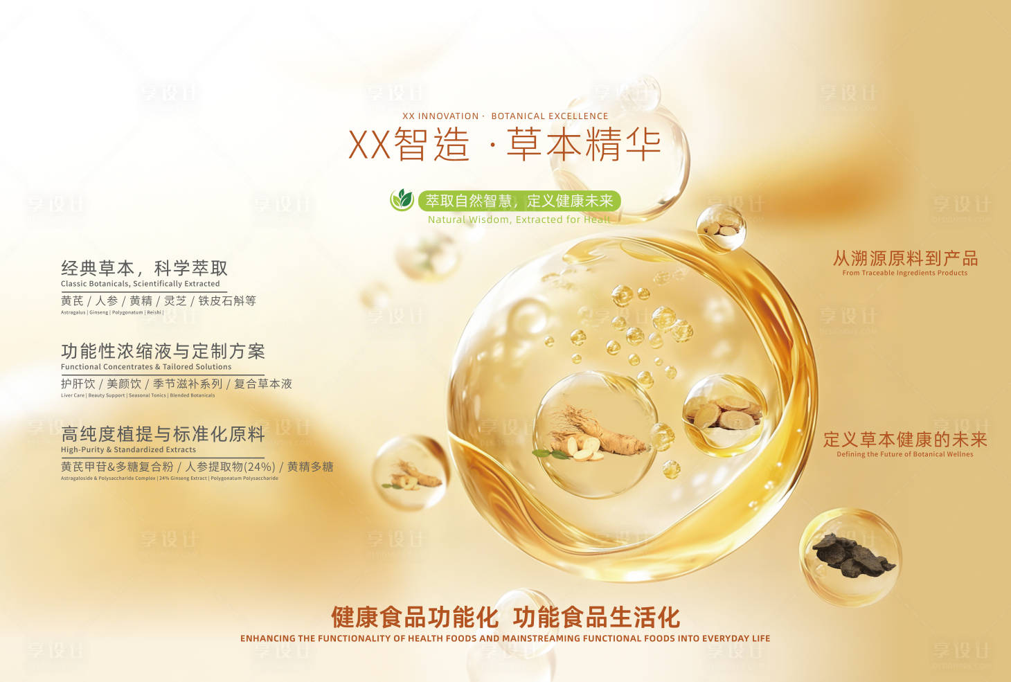 源文件下载【享设计】搜索编号：39370035135828843【草本海报展板】