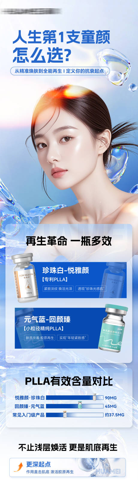 源文件下载【享设计】搜索编号：85500035229614982【医美童颜水光长图海报】