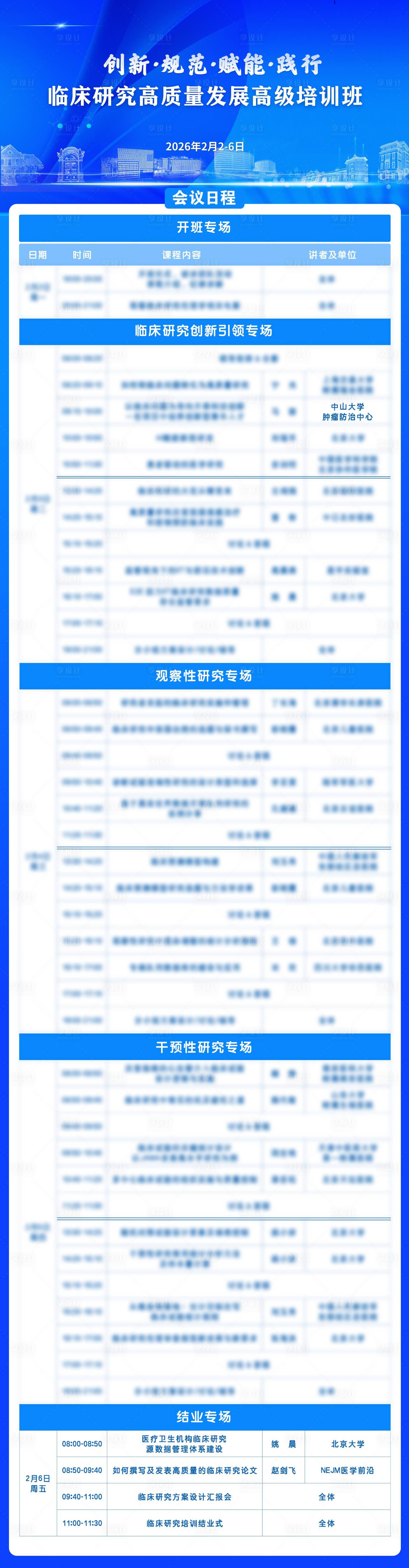 源文件下载【享设计】搜索编号：16220035224347789【临床研究高质量发展高级培训班】
