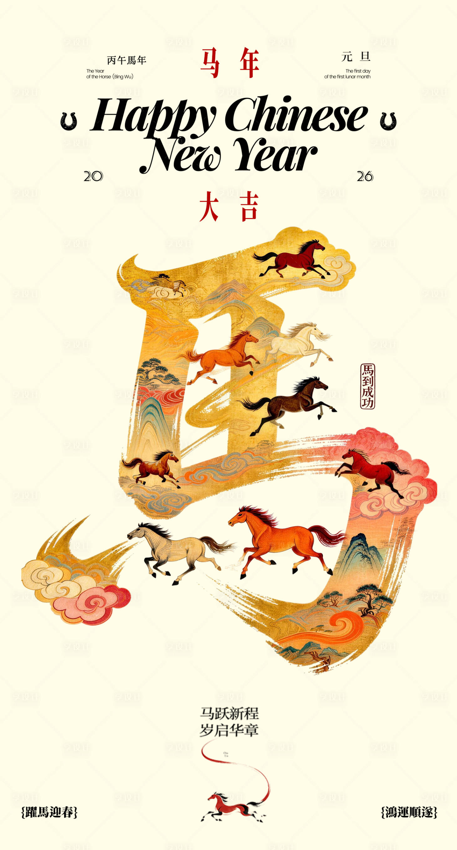 源文件下载【享设计】搜索编号：25330035067725293【春节海报】