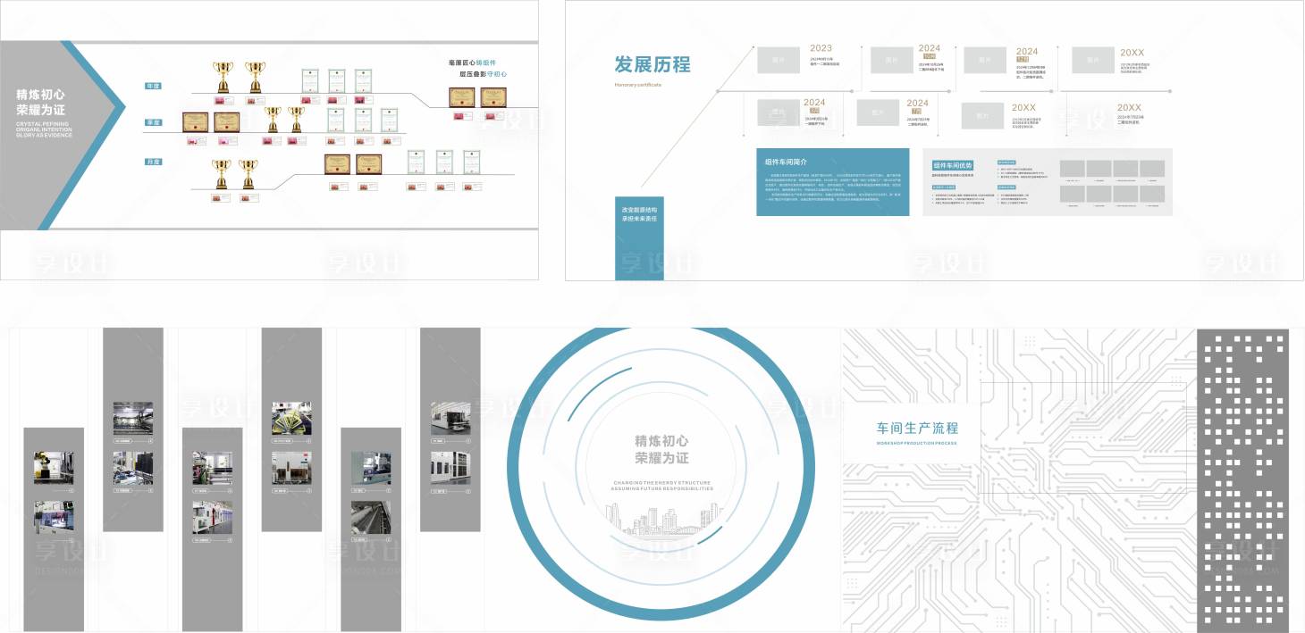 源文件下载【享设计】搜索编号：16190034895571076【车间文化墙背景板】