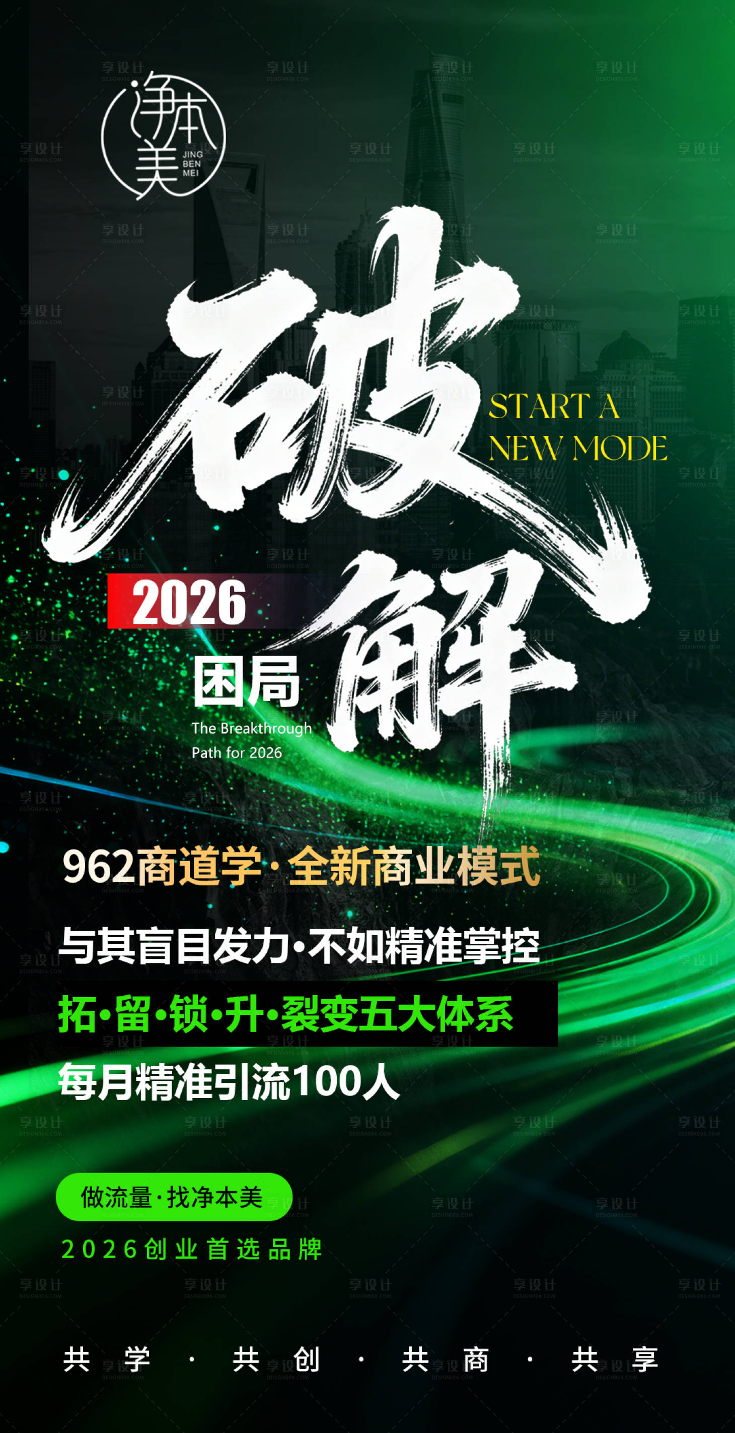 源文件下载【享设计】搜索编号：46930034847952684【美业招商造势海报】