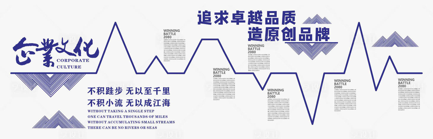 源文件下载【享设计】搜索编号：66680035282068804【公司企业文化墙背景板】