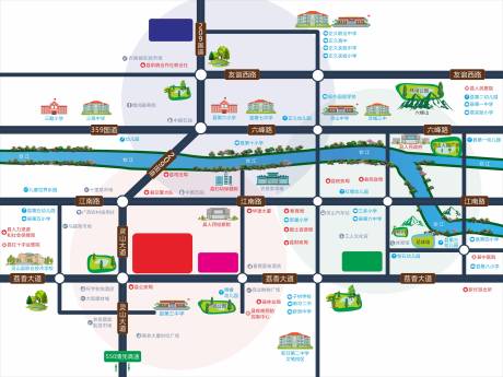 源文件下载【享设计】搜索编号：53470034925504418【房地产区域图】