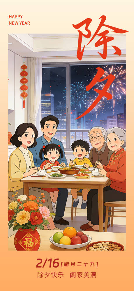 源文件下载【享设计】搜索编号：54190035118789452【2026年除夕海报】