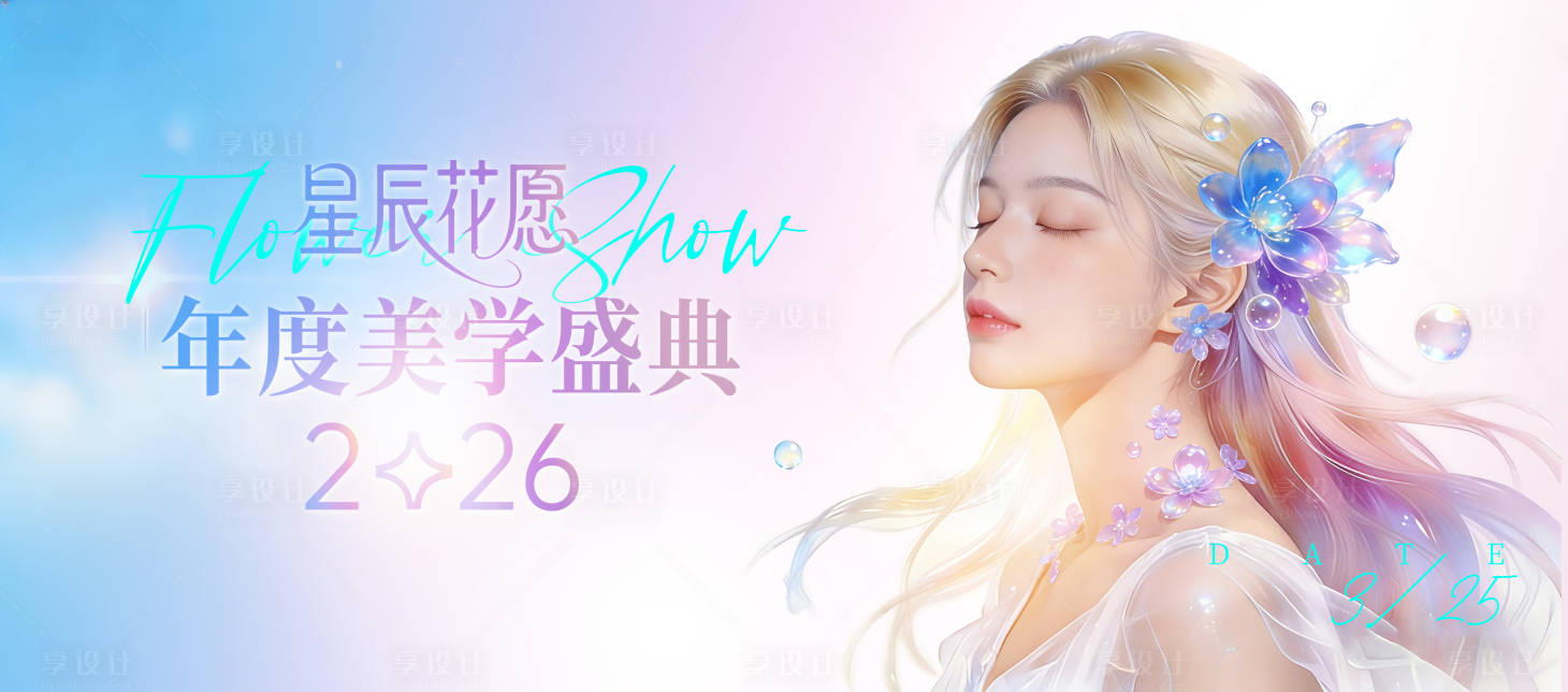 源文件下载【享设计】搜索编号：78500035190311306【医美活动盛典主背景】