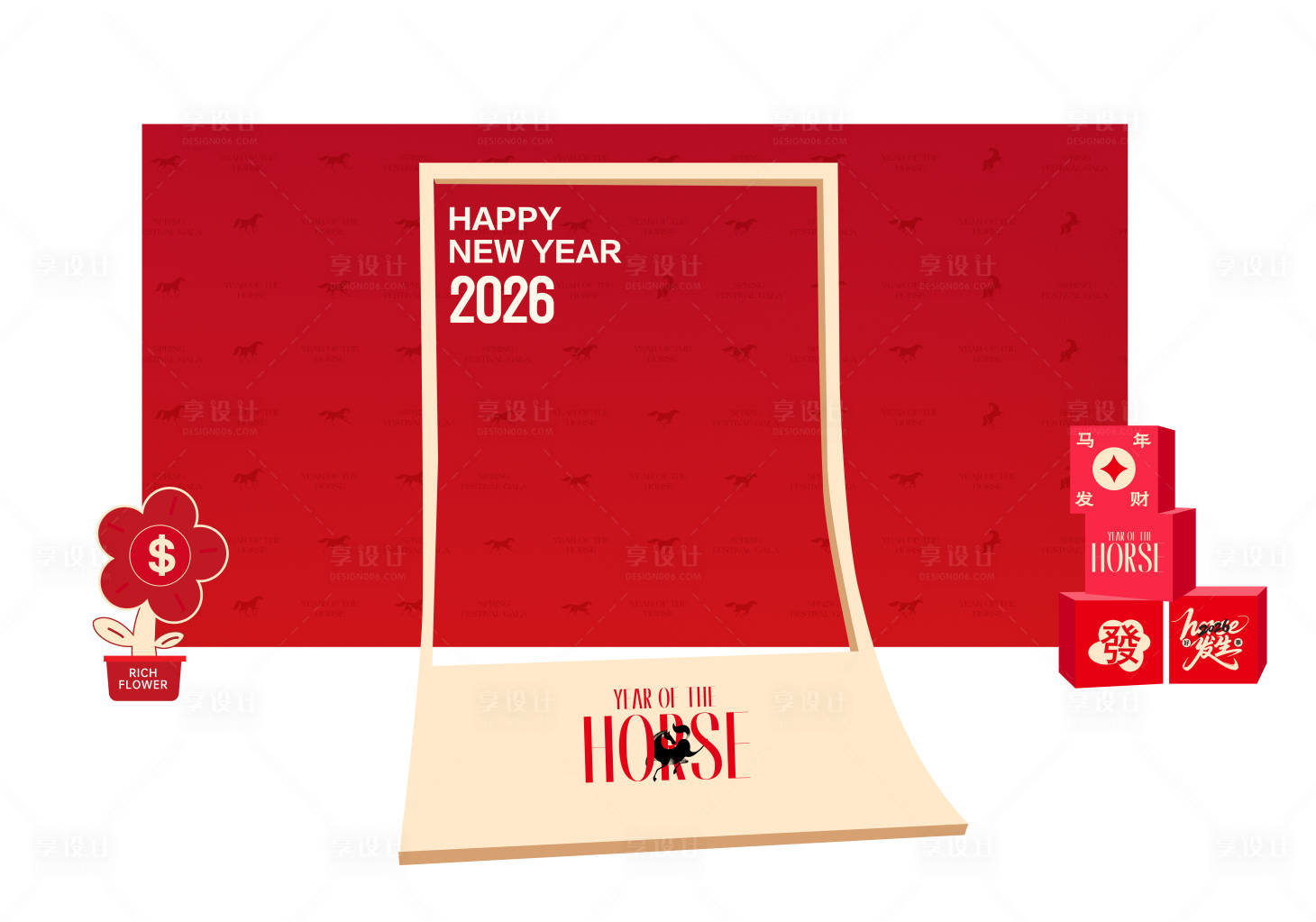 源文件下载【享设计】搜索编号：67880034960618517【新年美陈】