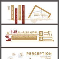 图书阅览室阅读背景板文化墙AI 设计素材和海报模板免费下载-享设计
