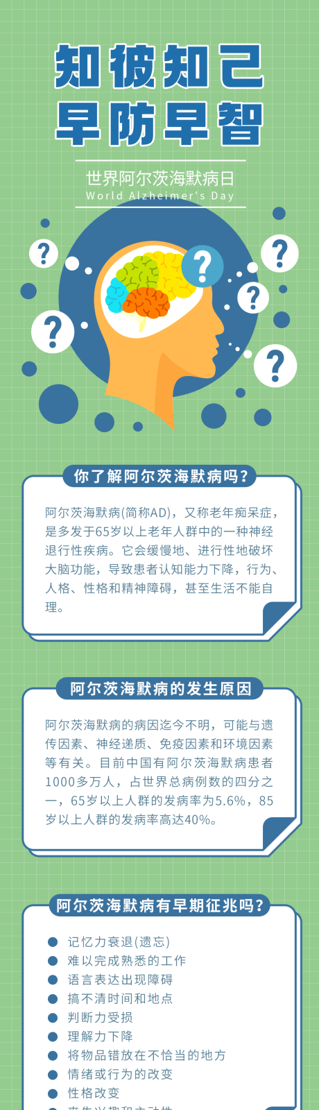 源文件下载【享设计】搜索编号：92010035235098010【世界阿尔茨海默病日专题设计】