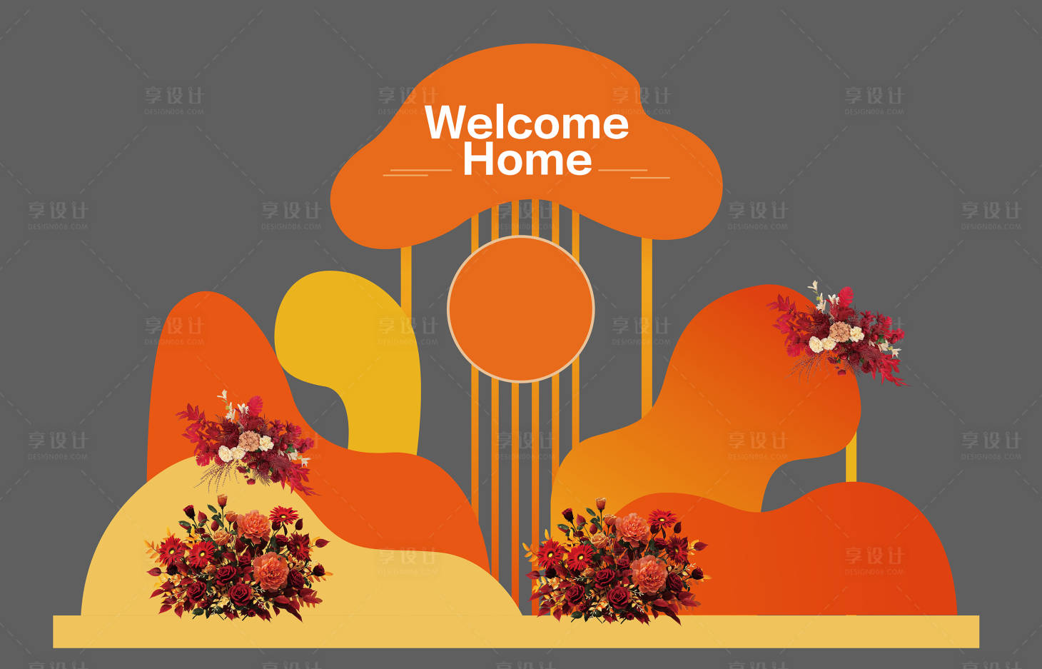 源文件下载【享设计】搜索编号：58390034877973048【交房异形美陈拍照打卡】