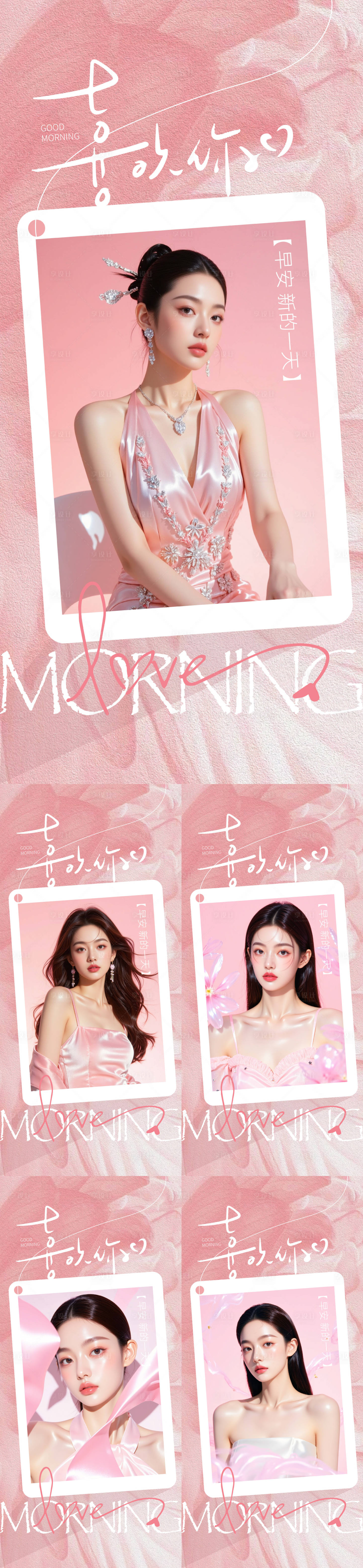 源文件下载【享设计】搜索编号：71990034997898314【医美早安情人节海报】