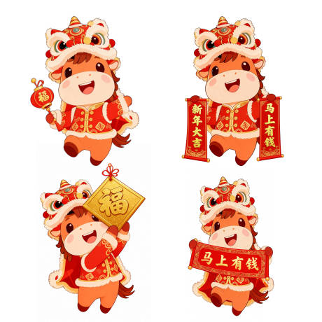 源文件下载【享设计】搜索编号：70450035259095952【卡通马】