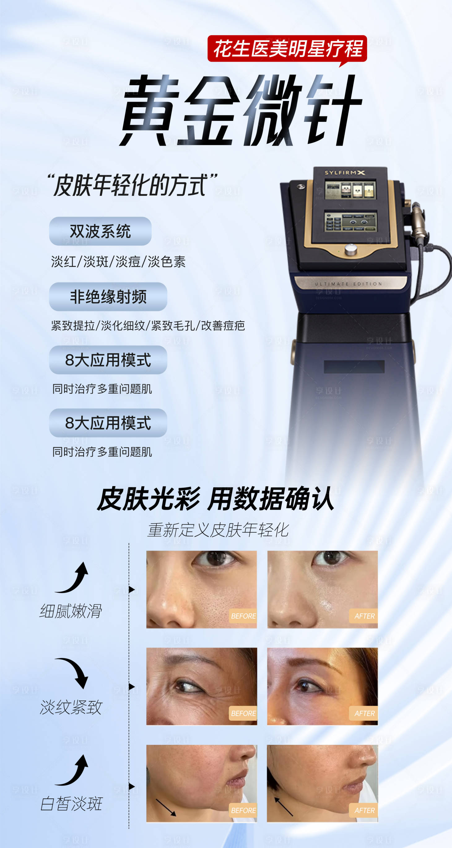 源文件下载【享设计】搜索编号：23570035160794418【医美仪器海报早安海报 】