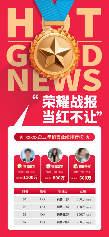 源文件下载【享设计】搜索编号：81030035194659503【企业荣誉喜报长图海报】