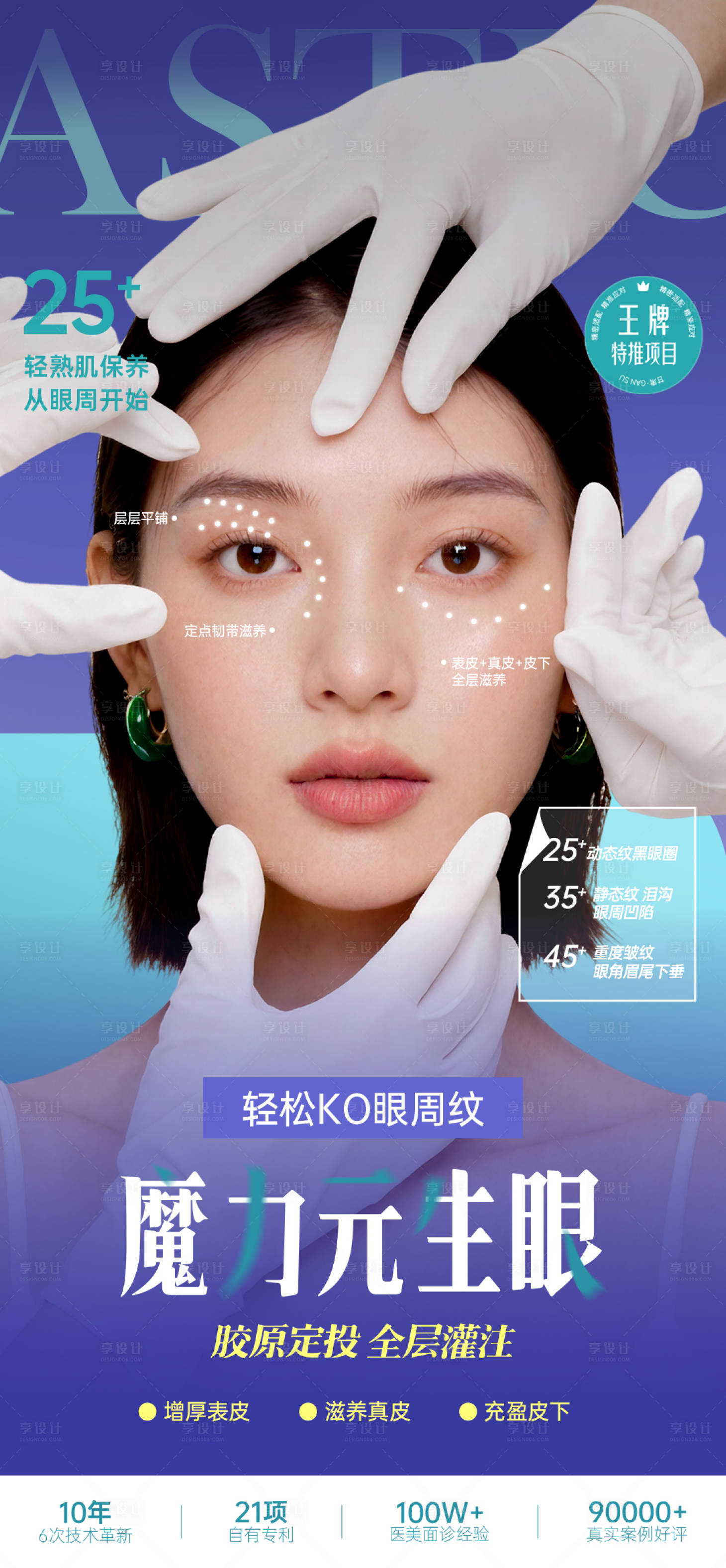 源文件下载【享设计】搜索编号：22120035029643576【医美眼周皱纹抗衰项目推广图】