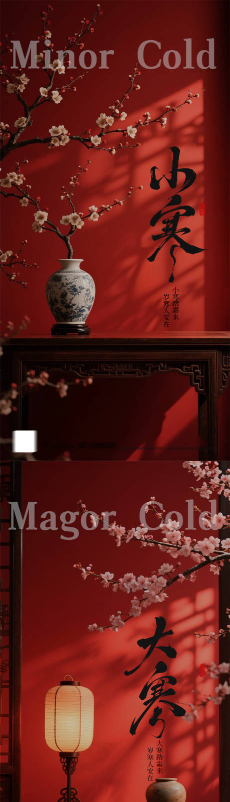 源文件下载【享设计】搜索编号：17800034814993848【小寒大寒摄影写真节气海报】