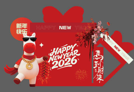 源文件下载【享设计】搜索编号：36550035253834305【马年美陈】