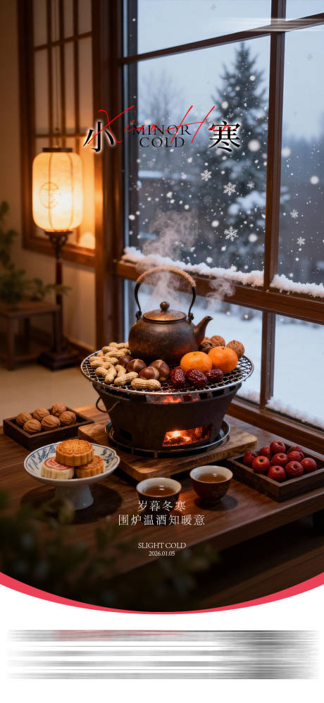 源文件下载【享设计】搜索编号：33950034807942409【小寒节气】