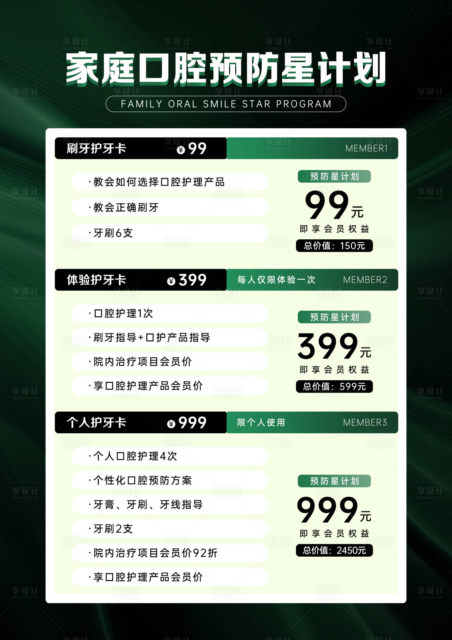 源文件下载【享设计】搜索编号：33870034936225769【口腔门诊家庭海报】