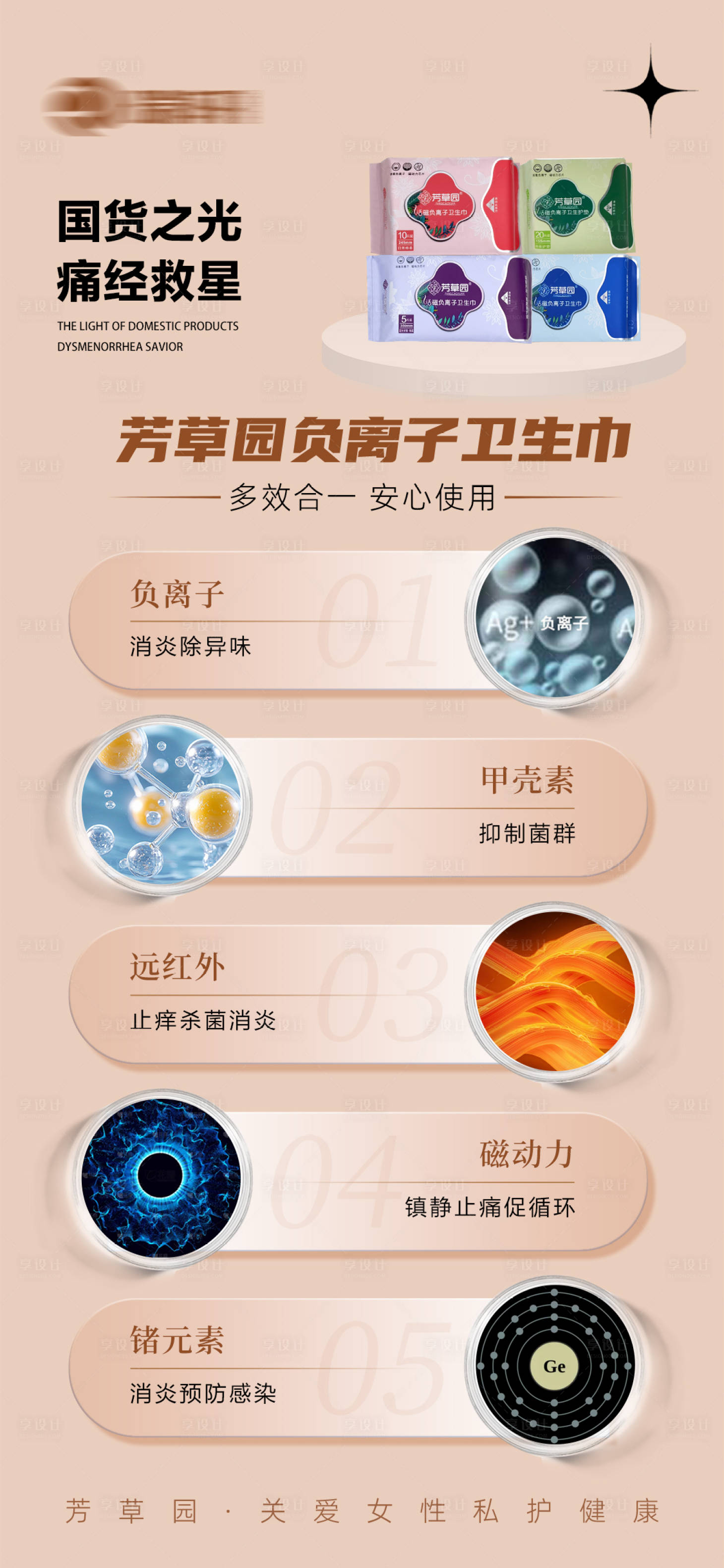 源文件下载【享设计】搜索编号：74120035105777425【卫生巾海报】