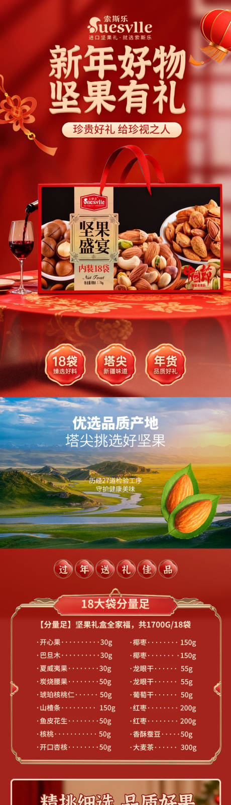 源文件下载【享设计】搜索编号：78430035007307870【18种坚果礼盒 详情页】