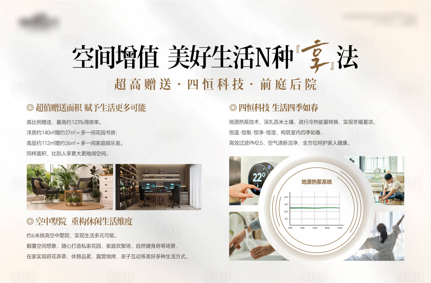 源文件下载【享设计】搜索编号：70190034871697860【地产卖点价值点宣传海报展板】