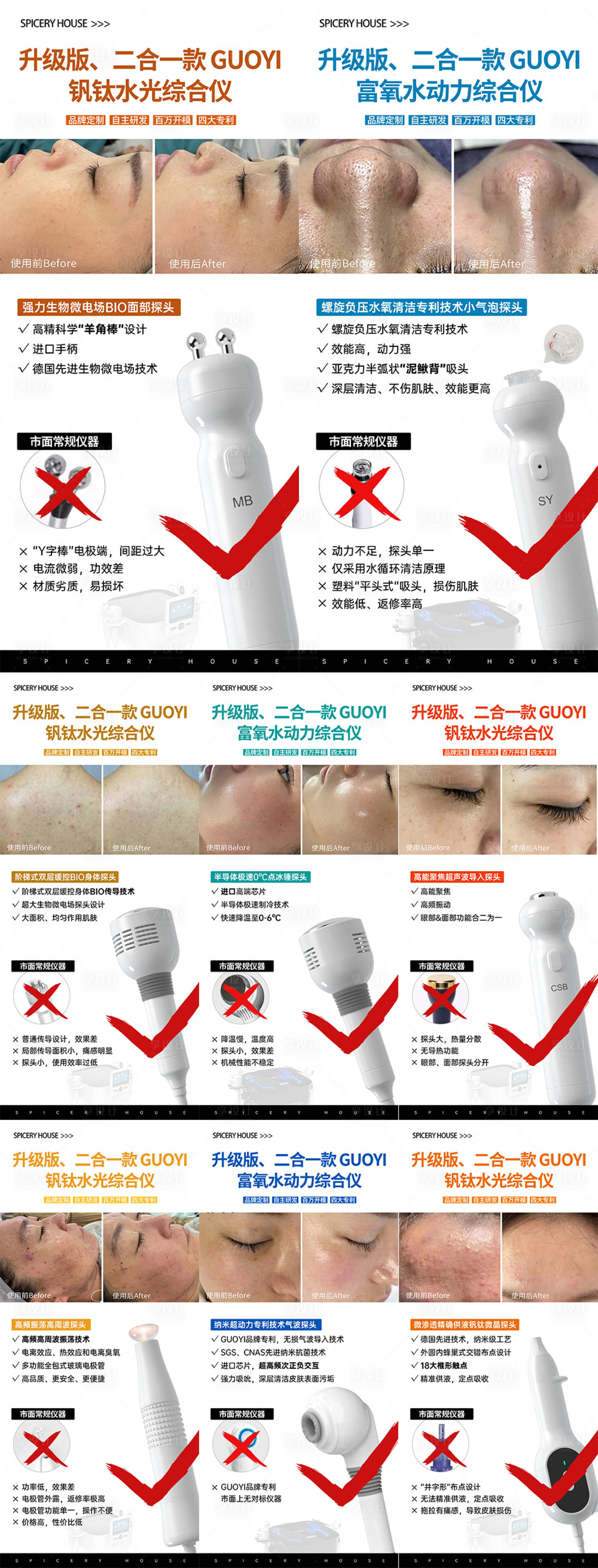 源文件下载【享设计】搜索编号：59090034986594516【医美产品仪器对比海报 】