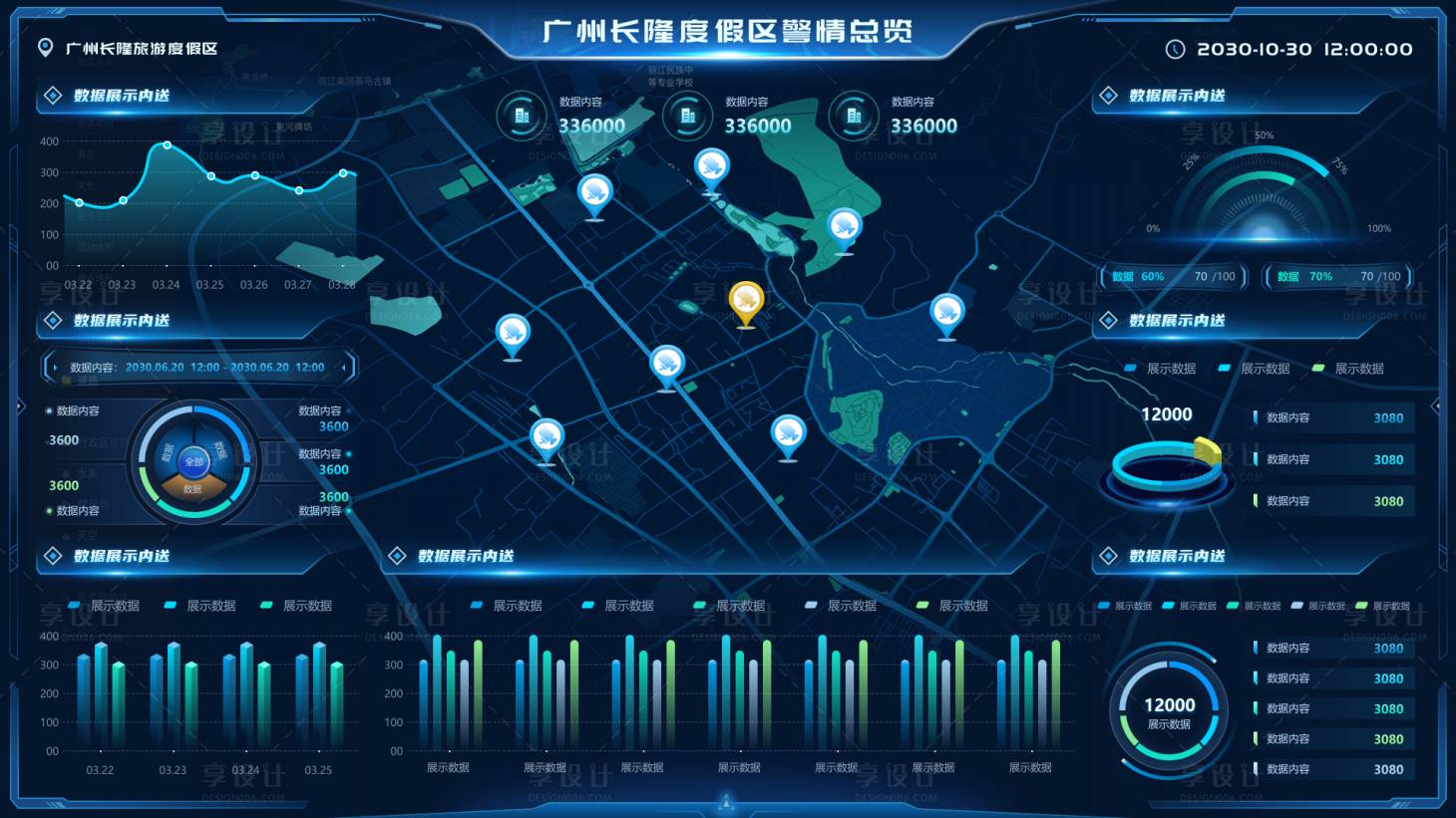 源文件下载【享设计】搜索编号：35590035156094414【广州长隆度假区警情总览】