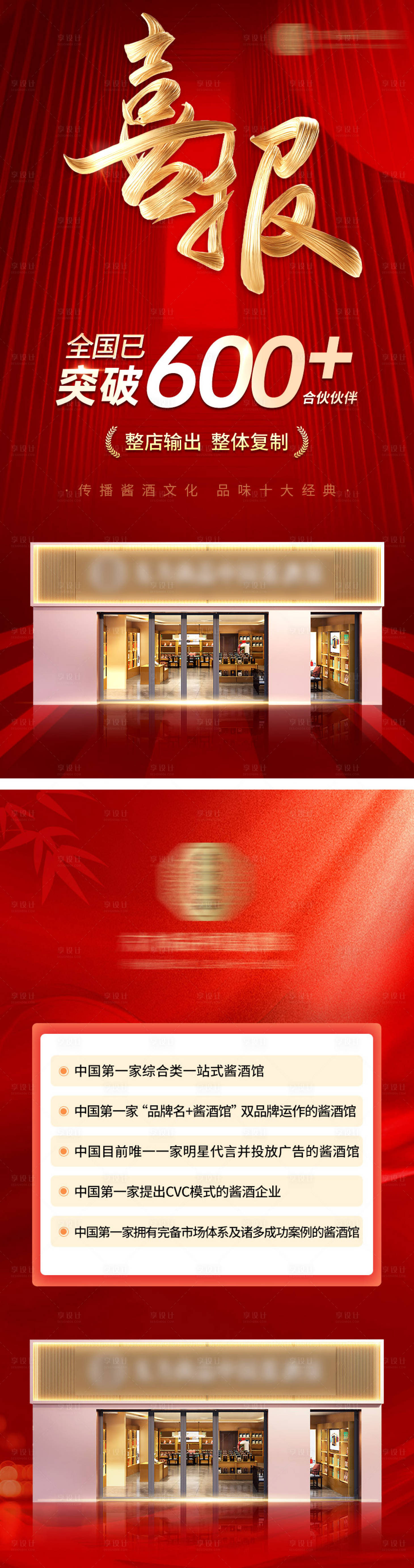 源文件下载【享设计】搜索编号：85280034831775058【酒水热销业绩喜报战报系列海报】