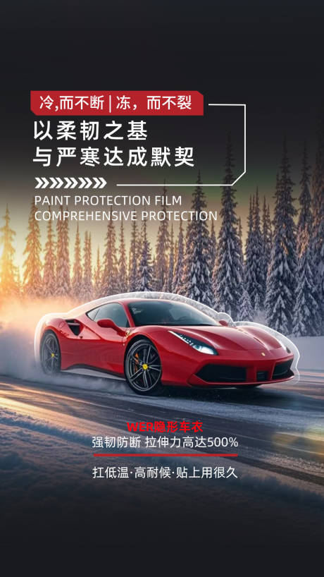 源文件下载【享设计】搜索编号：55760034952677495【汽车漆面保护膜海报】