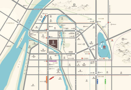 源文件下载【享设计】搜索编号：87910034826618400【地产区位图】