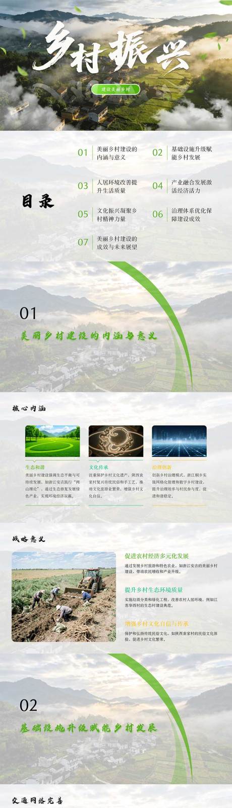 源文件下载【享设计】搜索编号：72050034901213231【建设美丽乡村助力乡村发展PPT】