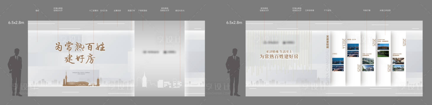 源文件下载【享设计】搜索编号：85310035134363369【地产品牌文化墙背景板】