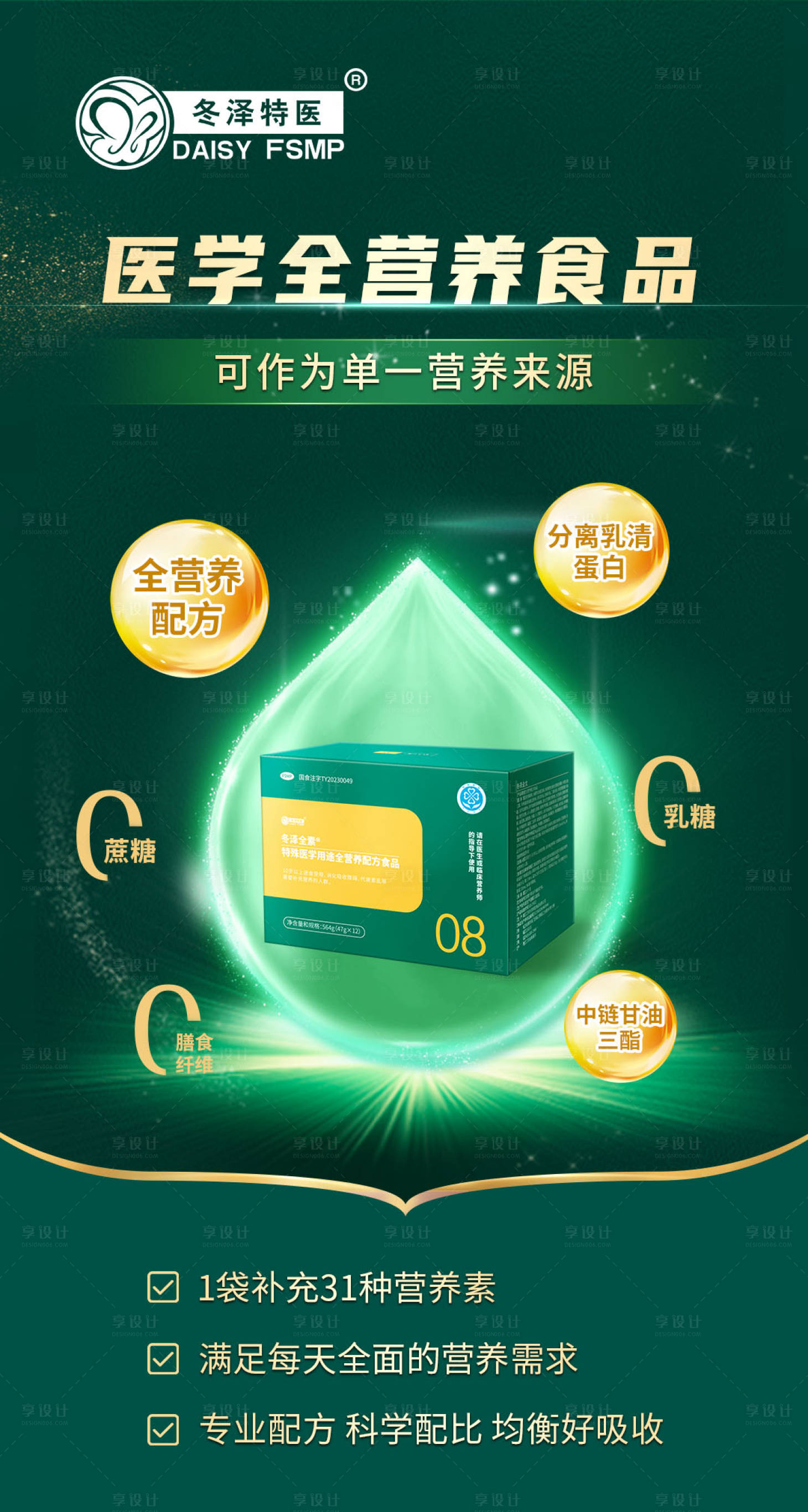 源文件下载【享设计】搜索编号：77780034899161645【绿色特医医疗保健品海报 】