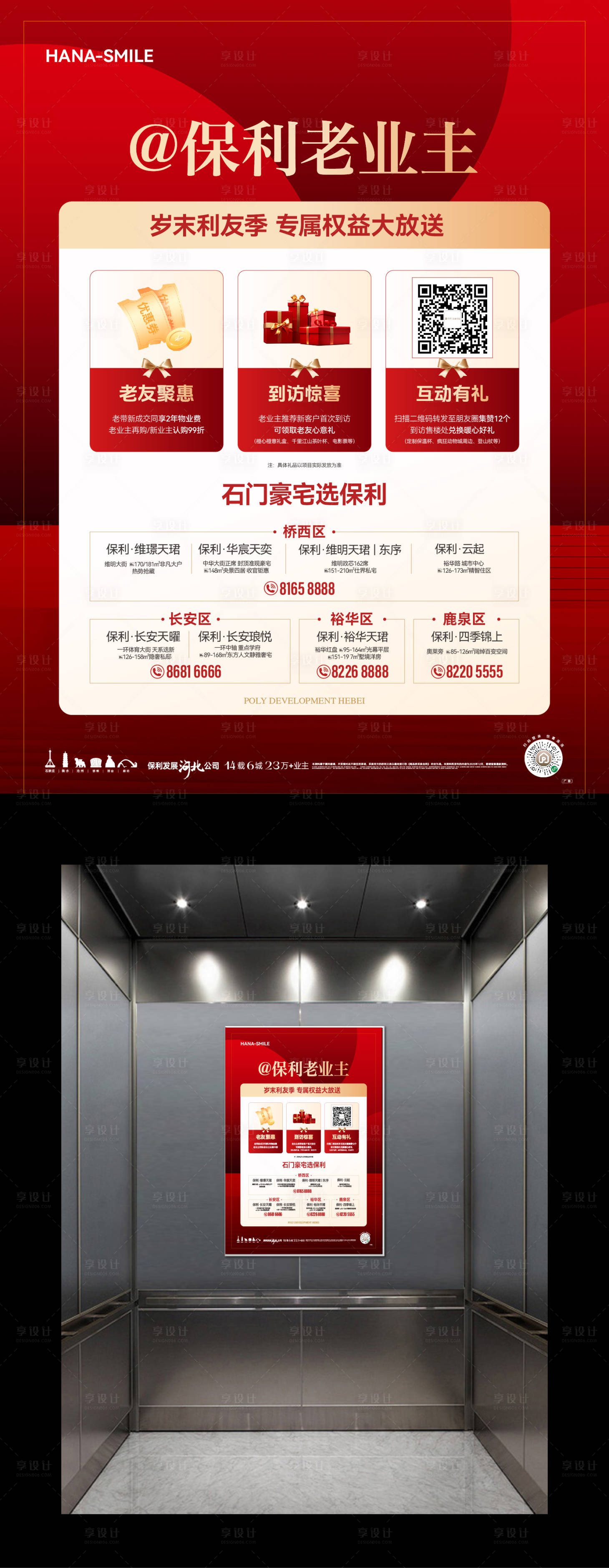 源文件下载【享设计】搜索编号：32080034900793839【电梯框架海报】