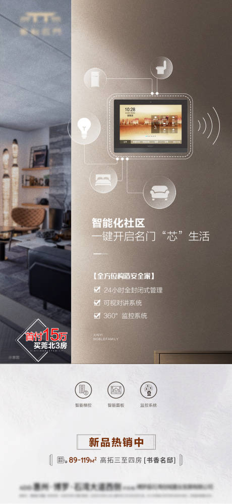 源文件下载【享设计】搜索编号：44190034947228055【门禁智能海报】