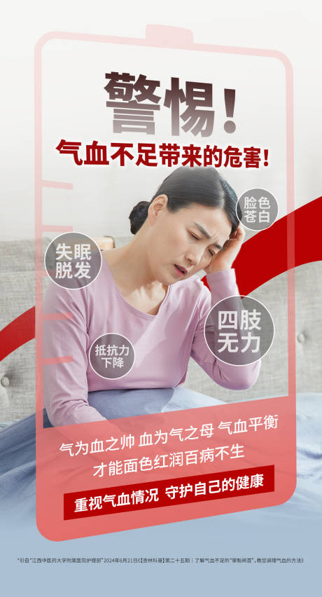 源文件下载【享设计】搜索编号：37410034853951687【气血不足海报】