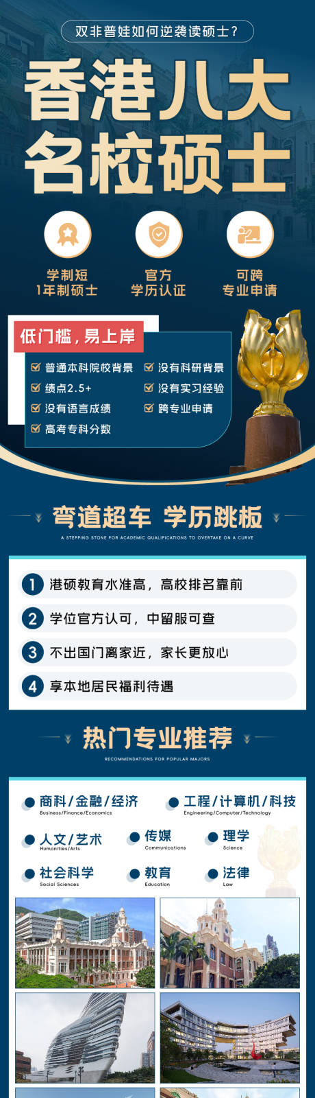 源文件下载【享设计】搜索编号：67210034895396518【出国留学招生海报长图】