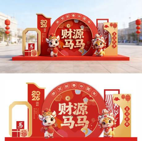 源文件下载【享设计】搜索编号：50490035241983847【马年美陈】